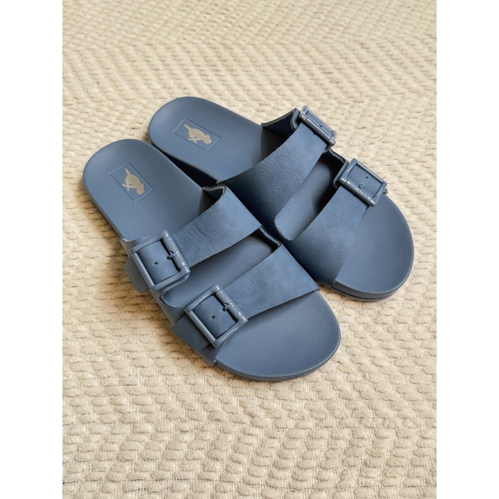 Rocketdog Women's Size 8 Slip-On Blue Buckled Sandals Shoes Comfort Summer